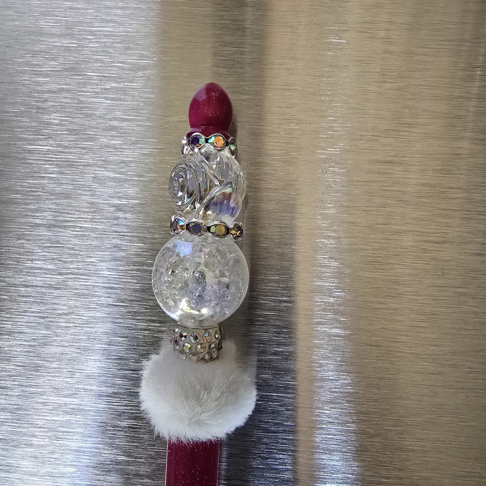 Elegant Pink and Silver Bling Stylus and Pen